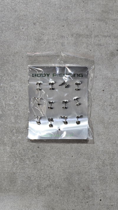 AROS PIERCING X 12 PCS CON FORMAS