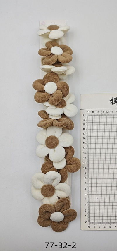 COLITAS DE PELO INFANTIL FLORES X CARD