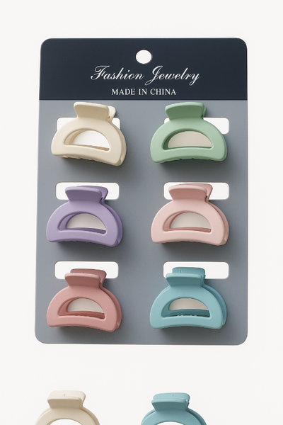 BROCHES MEDIANOS X 6 EN CARD