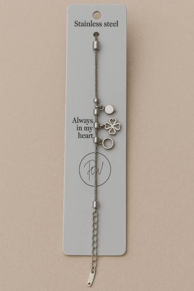 PULSERA ACERO CON DIJES X PCS
