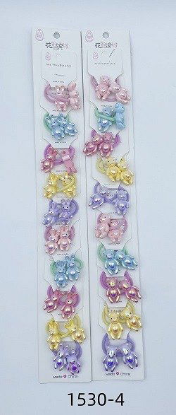 COLITAS CON APLIQUE ACRILICO X 10 PARES EN CARD