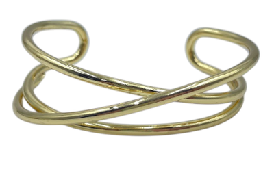PULSERA TIPO BRAZALETE DORADO X PCS