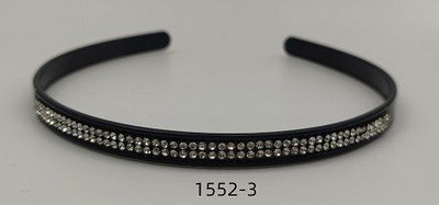 VINCHAS NEGRAS 2 LINEA STRASS X 12 PCS 1 CM