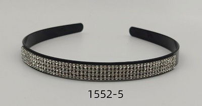 VINCHAS NEGRAS 4 LINEA STRASS X 12 PCS 1,3 CM