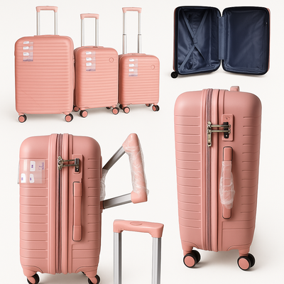 VALIJA SET x 3 NEGRO PCS 28"+24"+20"