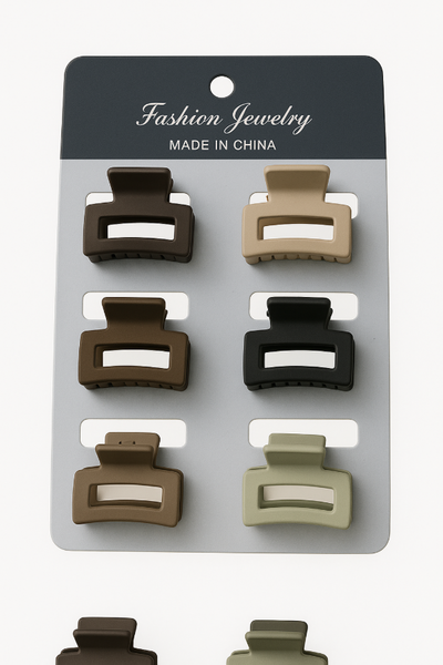 BROCHES MEDIANOS X 6 EN CARD