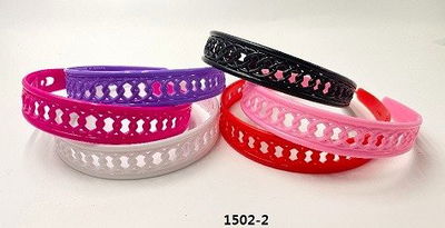 VINCHAS PLASTICA CON FORMA X 12 COLORES SURTIDOS