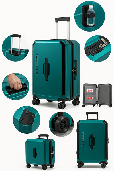 VALIJA SET x 3 PLATEADO 28"+24"+20"