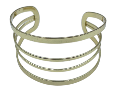 PULSERA TIPO BRAZALETE DORADO X PCS