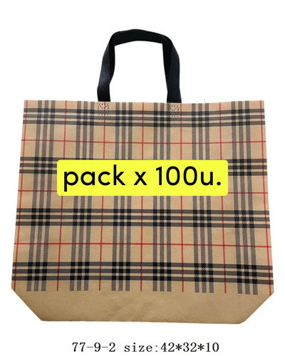 BOLSO COMPRA M 42X32X10 X 100PCS