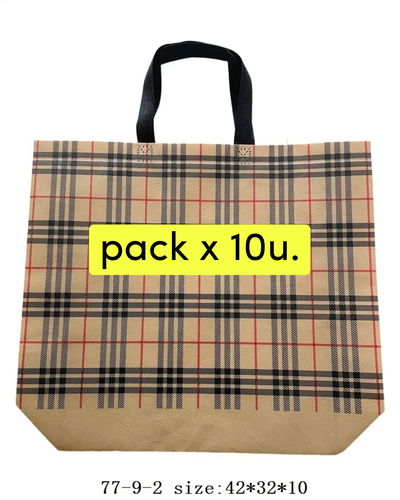 BOLSO COMPRA M 42X32X10 X 10PCS