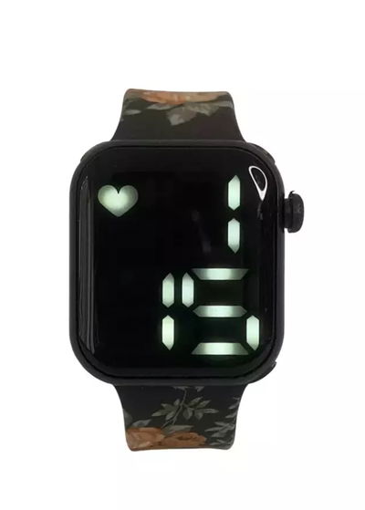 Reloj Milan Flores Negro