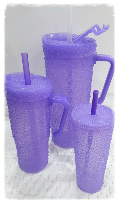 VASO X 3 TEXTURADO VIOLETA 