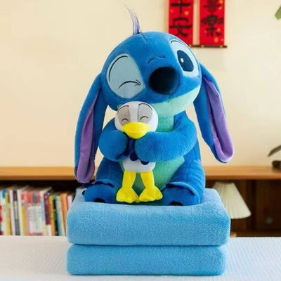 PELUCHE STITCH PATITO CON MANTA 