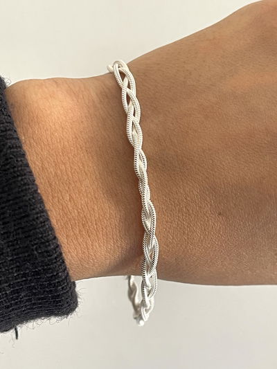 Pulsera trenzada 3 hilos 