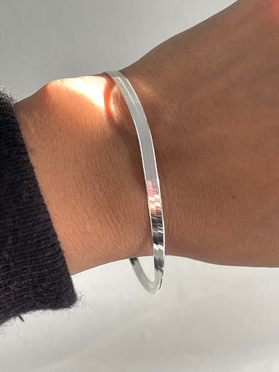 Pulsera plana serpent 