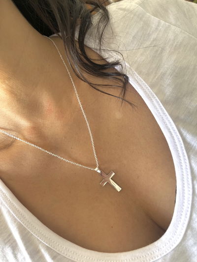 Conjunto cadena y cruz 