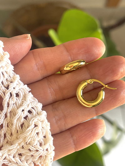 Argollas infladas minis