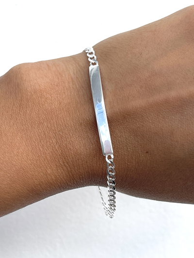 Pulsera identidad con cadena cubana