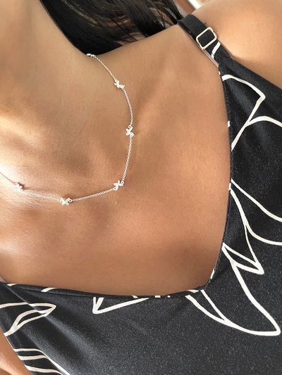 Choker multi mariposas