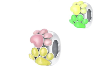 Dije Charms huellas “brilla en la oscuridad “