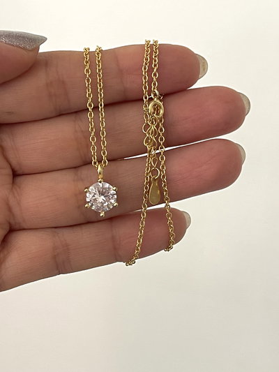 Conjunto punto de luz redondo dorado