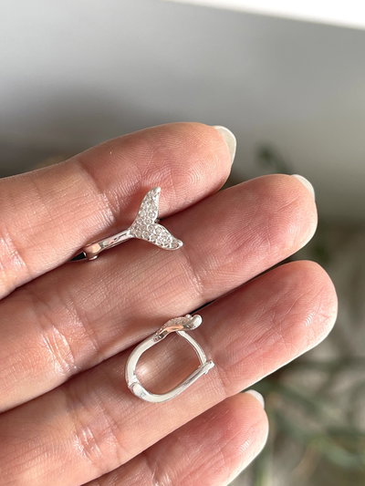 Argollas cola de sirena