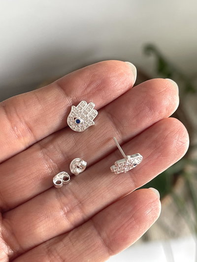 Aros pasantes mano de Fátima con micropave