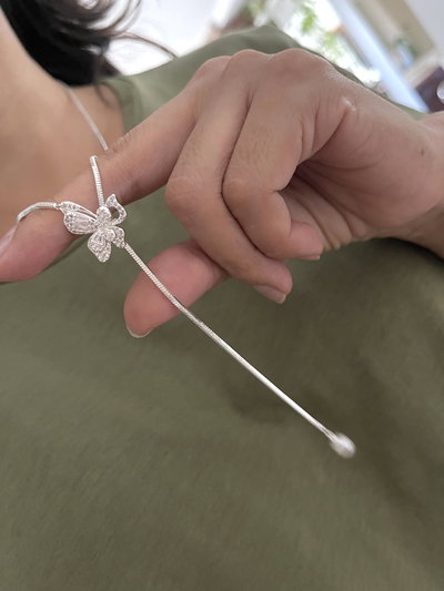 Collar corbatín mariposa