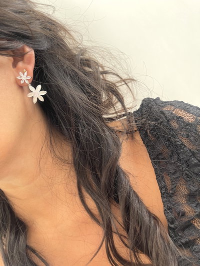 Aros pasantes dos flores