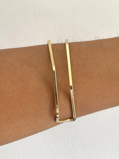 Pulsera esclava con forma geométricos