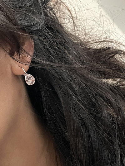 Argolla brisuras gotas rosa claro