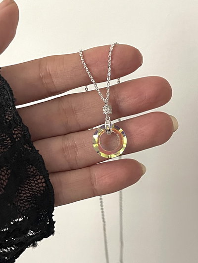 Collar dije arandela de cristal similar sw 