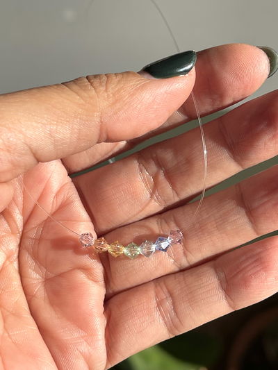 Choker tanza con cristales 7 chacras 