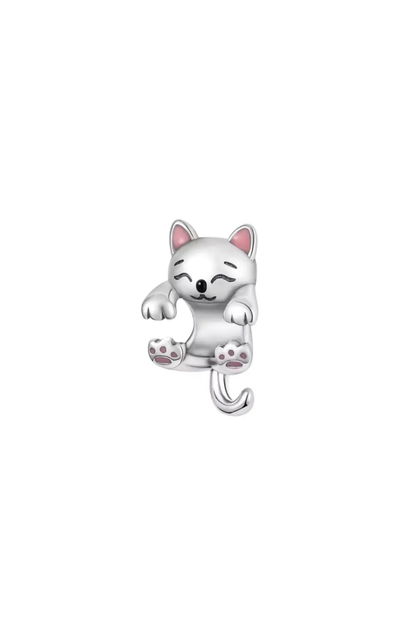 Charms gato rosa 