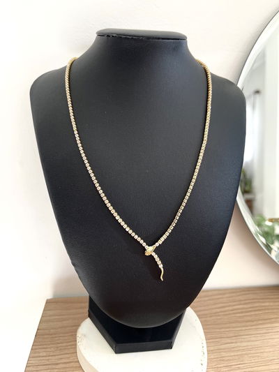 Collar wanda ( serpiente con micropave )