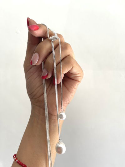 Corbatero con dos perlas 