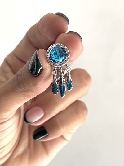 Dije Charms atrapasueños azul 
