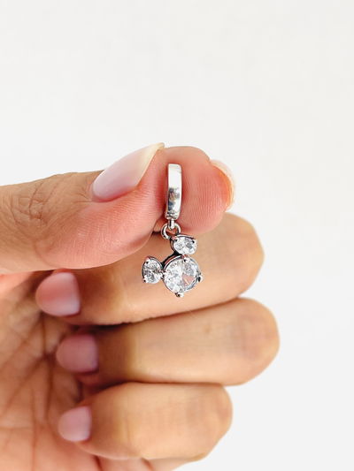 Dije Charms de Mickey mouse de zirconias 