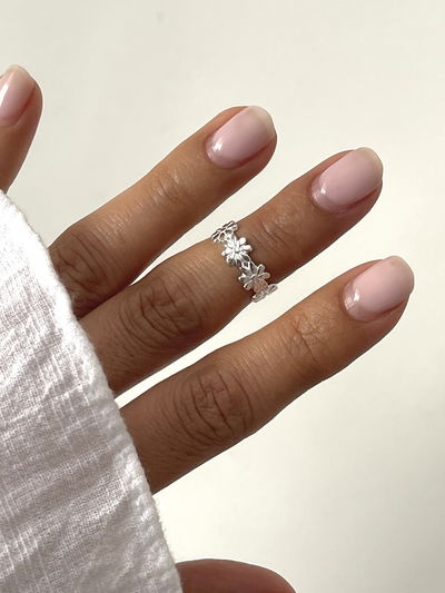 Anillo media falanges ( flores ) 