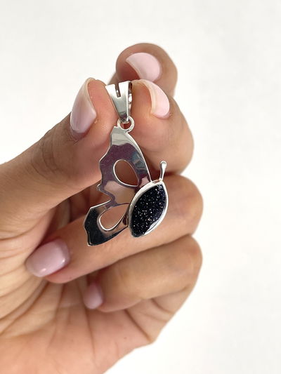 Dije mariposa lluvia de estrellas Plata 950 