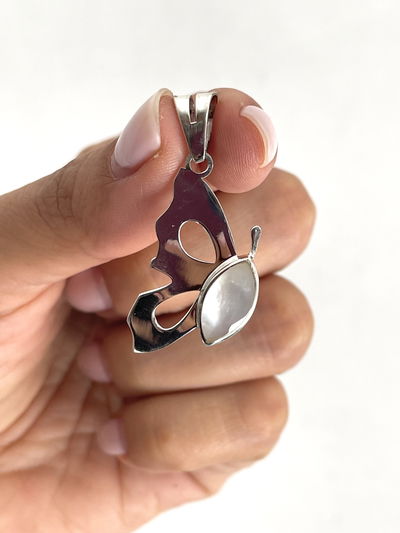 Dije mariposa con nácar Plata 950