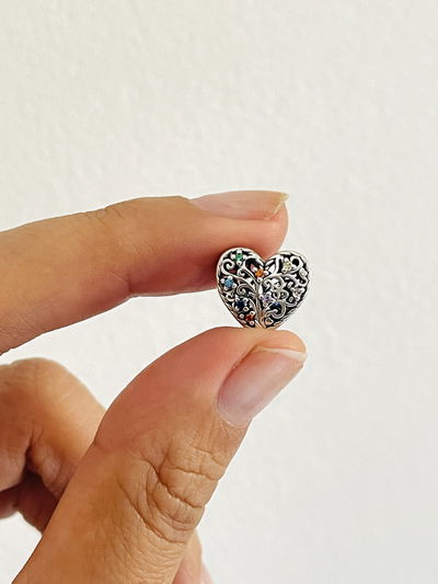Charms corazón árbol de la vida 