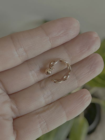 Ear cuff de plata 925 rose 