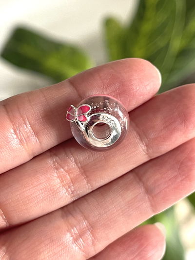 Charms donna libélula rosa 