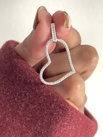 Dije corazón con micropave 