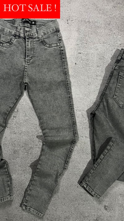 JEANS LAS LOCAS GRIS C