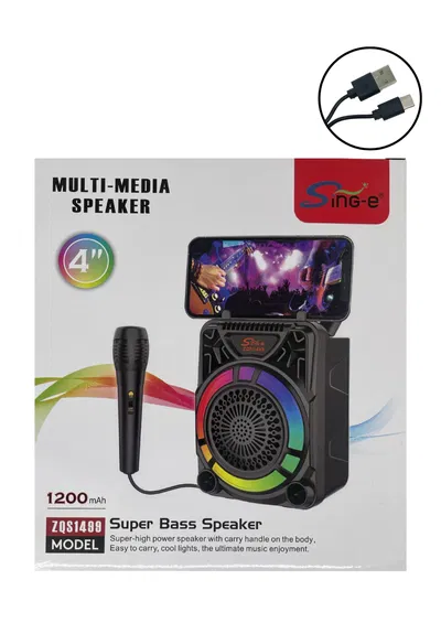 SING-E PARLANTE CON MICROFONO 4" ZQS14100 99