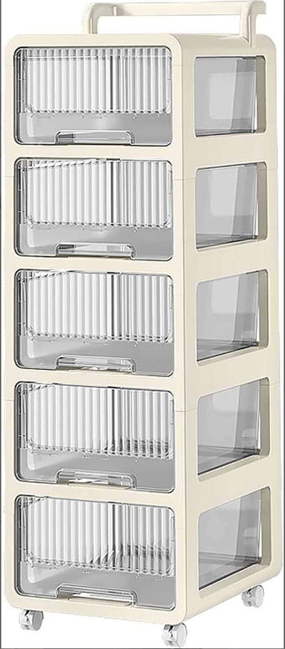 CANASTO C/RUEDAS 5 CESTOS 34*26*93