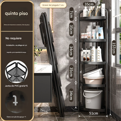 ESQUINERO CON 5 ESTANTES  38*36*156